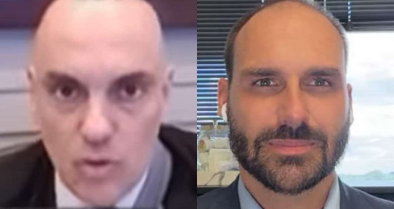 Moraes marca interrogatório de Eduardo Bolsonaro no STF por videoconferência