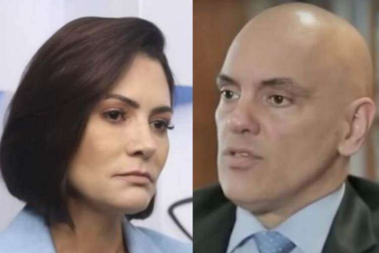 Michelle Bolsonaro responde diretamente a Alexandre de Moraes após determinação sobre fala de Eduardo