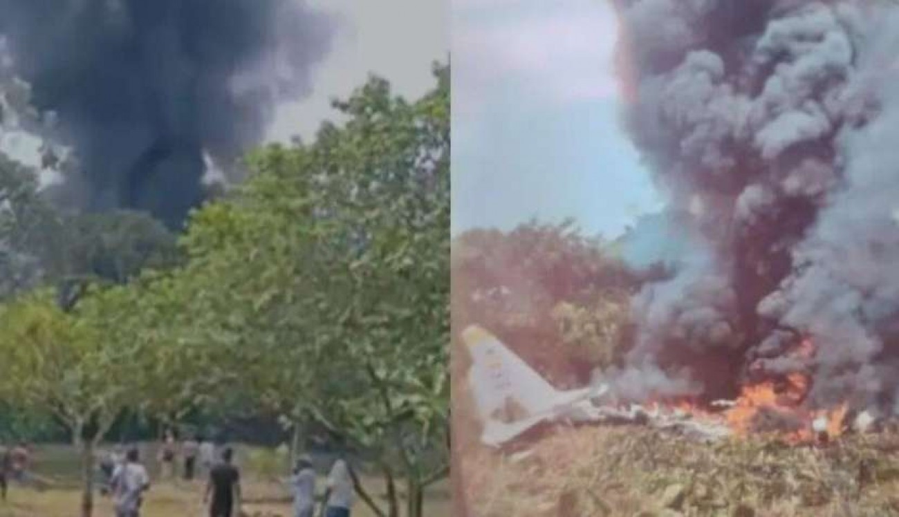 Avião militar cai na Amazônia com mais de 100 soldados a bordo e deixa dezenas de mortos (Veja o vídeo!)