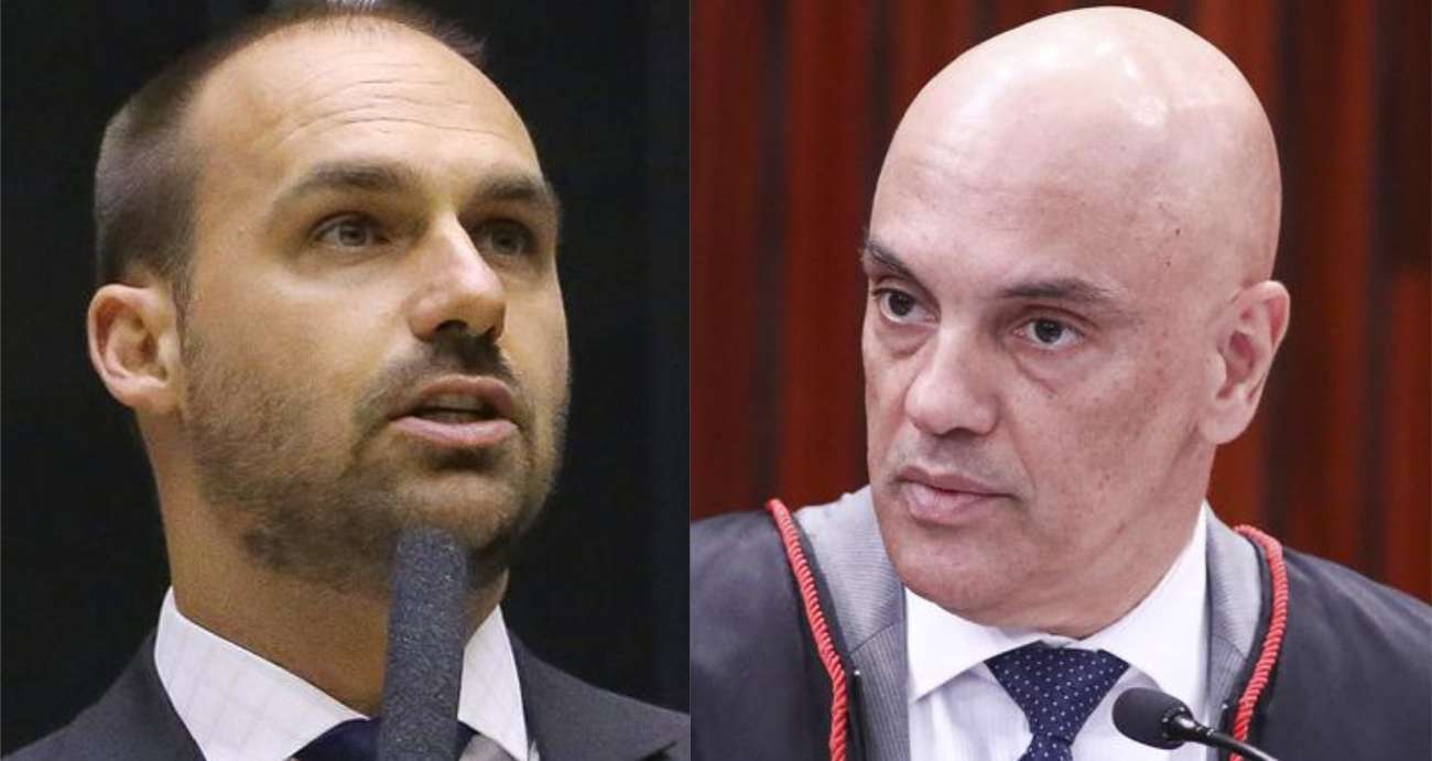 Eduardo Bolsonaro manda recado a Moraes sobre delegado expulso dos EUA: “Trate bem os seus jagunços”
