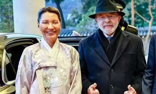 Lula e Janja aparecem fantasiados na Coreia do Sul e viram motivo de escárnio