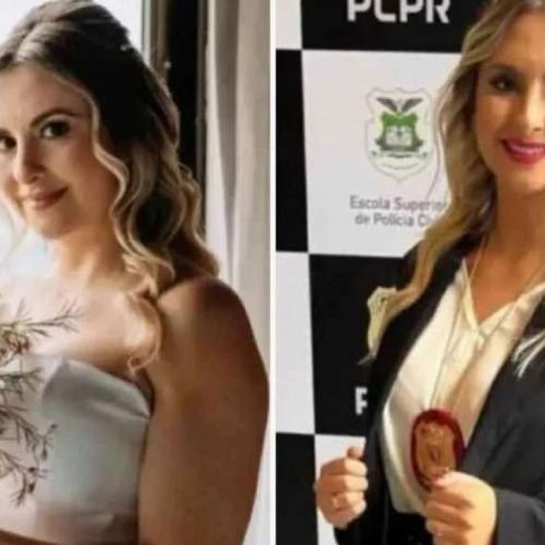 Despedida da delegada Natália Fagundes Morari, mãe de bebê de 16 dias, acontece em Francisco Beltrão