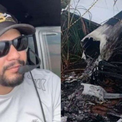 Avião cai e piloto condenado por tráfico de drogas morre carbonizado