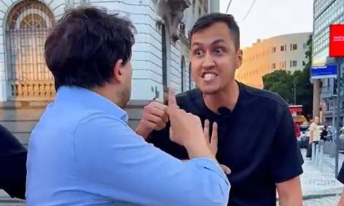 Pré-candidato à Presidência protagoniza bate-boca constrangedor em plena rua do Rio