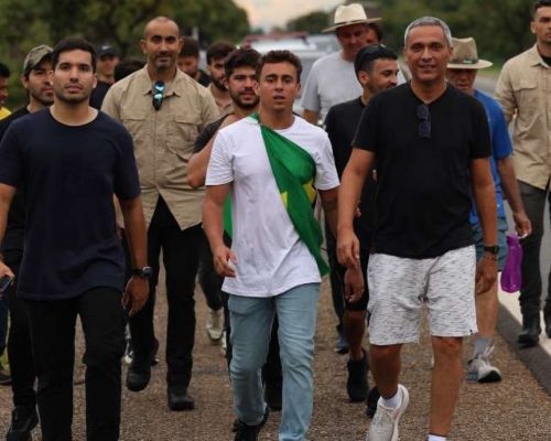 Cristalina, interior de Goiás, recebe a Caminhada pela Liberdade e Justiça de forma apoteótica (Veja o vídeo)