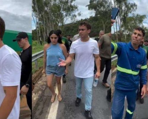 Caminhada de Nikolas atrai adeptos e deve chegar massiva a Brasília (Veja o vídeo)