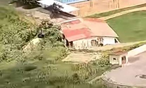 Helicóptero cai logo após decolagem na Paraíba com quatro ocupantes (veja o vídeo)