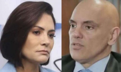 Michelle Bolsonaro se reúne com Alexandre de Moraes após PGR pedir prisão domiciliar para ex-presidente
