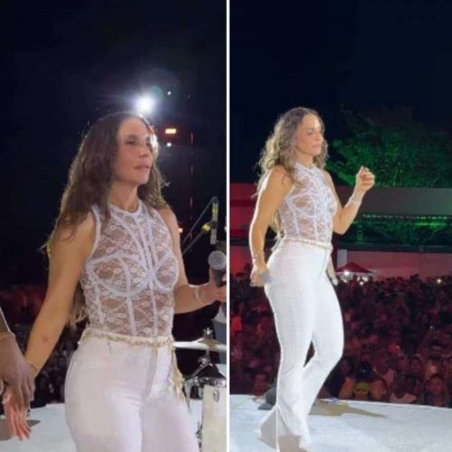 Ivete Sangalo “solta a franga” em 1º show após separação: “Fogo no c*” (veja o vídeo)