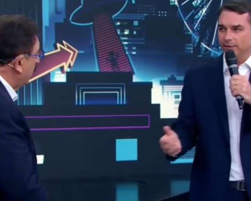 Flávio Bolsonaro confronta o STF no programa de Ratinho