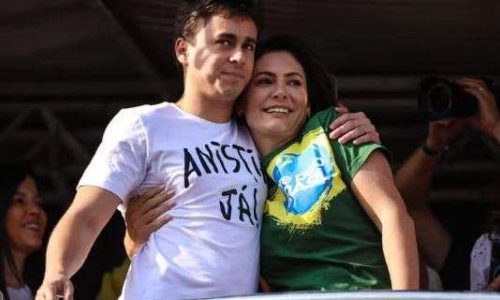 Michelle Bolsonaro elogia Nikolas Ferreira após deputado conseguir compromisso para votar veto ao PL da Dosimetria