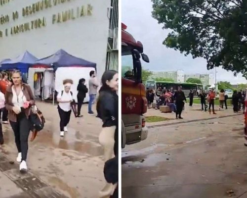 URGENTE: Explosão causa incêndio dentro de Ministério do Governo Lula