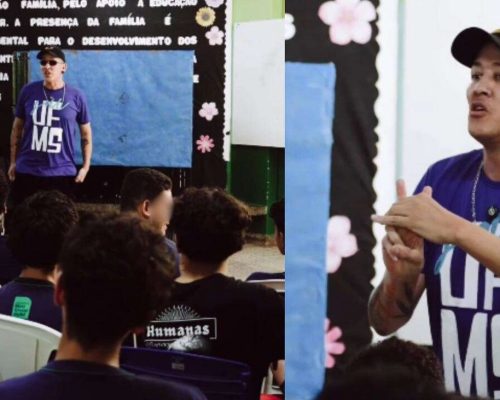 Professora leva condenado por tráfico de drogas para dar palestra em escola pública e vereador pede afastamento imediato