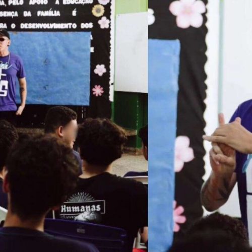 Professora leva condenado por tráfico de drogas para dar palestra em escola pública e vereador pede afastamento imediato