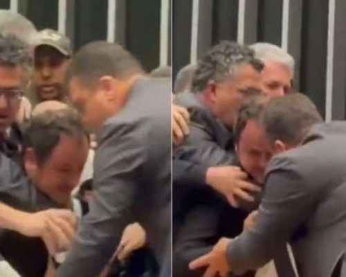 Tensão no Plenário: Glauber Braga e Hugo Motta em Confronto