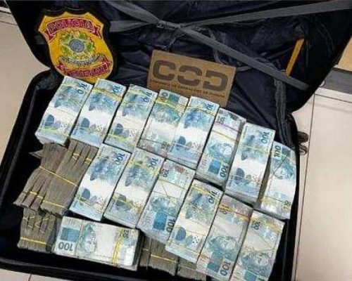 PF apreende R$ 1,7 milhão em mala e silêncio constrangedor toma conta de Brasília