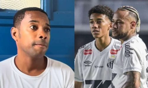 Preso na Itália por estupro, Robinho reage com fúria ao saber de agressão de Neymar contra seu filho