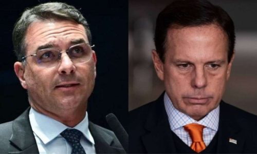 Flávio Bolsonaro recusa convite de João Doria para evento nos EUA