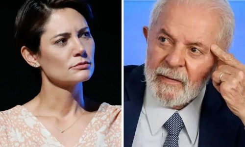 Michelle Bolsonaro condena alegoria pró‑Lula que atacou covardemente Bolsonaro