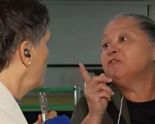Mulher invade transmissão ao vivo de canal esquerdista e acusa repórter de divulgar fake news (veja o vídeo!)