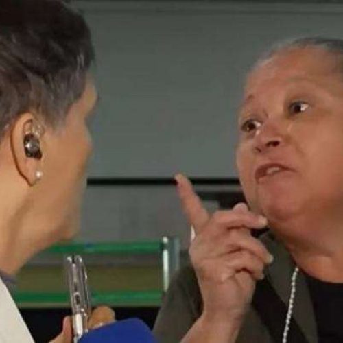 Mulher invade transmissão ao vivo de canal esquerdista e acusa repórter de divulgar fake news (veja o vídeo!)