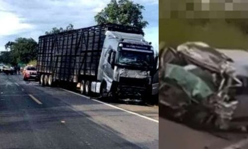 Acidente gravíssimo em rodovia federal deixa 8 mortos e 6 feridos após colisão entre van, carro e caminhão