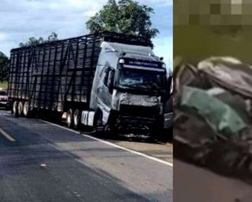 Acidente gravíssimo em rodovia federal deixa 8 mortos e 6 feridos após colisão entre van, carro e caminhão