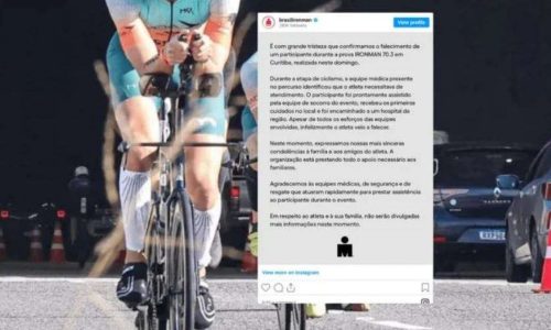 Atleta sofre parada cardíaca e morre durante Ironman 70.3 em Curitiba