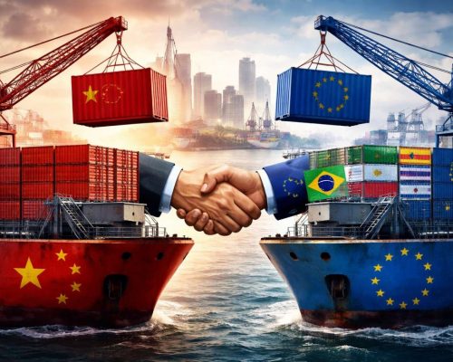 Temor de perder mercado sul‑americano para a China impulsiona acordo entre Mercosul e UE