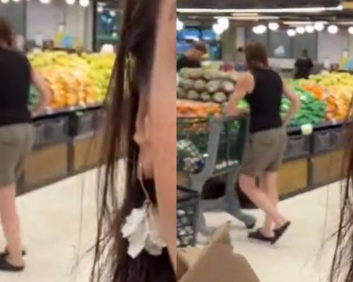 SUZANE VON RICHTHFEN É FLAGRADA EM SUPERMERCADO E REAGE COM DESCONFORTO