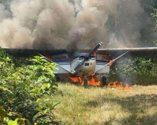 Avião venezuelano suspeito de tráfico é interceptado no Brasil