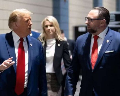 Conselheiro de Trump volta a alfinetar Moraes com imagem sobre contrato de R$ 129 milhões da esposa do ministro