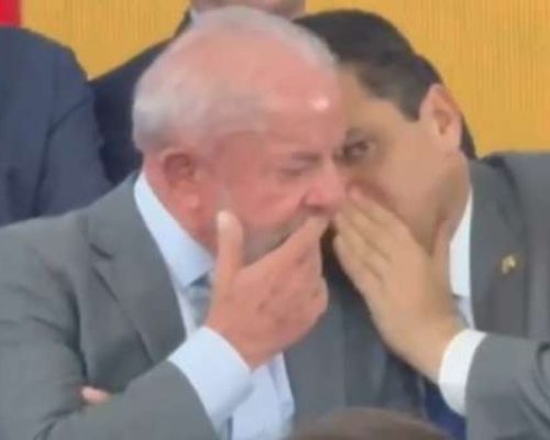 Lula e Alcolumbre são flagrados cochichando em cerimônia e petista reage indignado (veja o vídeo!)