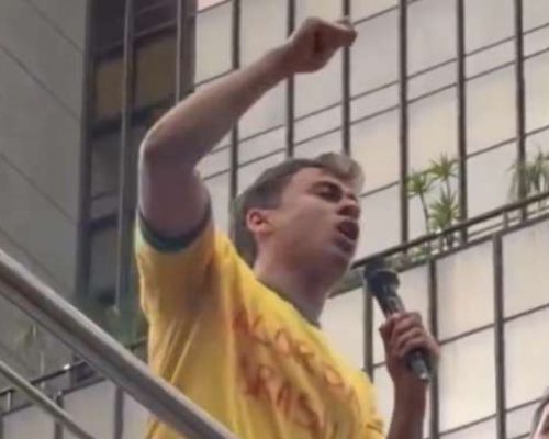 Nikolas Ferreira chama Lula de “bandido” na Paulista e diz que destino de Moraes “é a cadeia”
