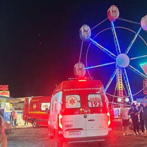 Acidente grave em brinquedo de parque de diversões deixa 11 feridos, incluindo crianças e adolescentes