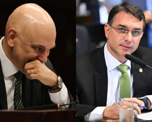 Flávio Bolsonaro ora para perdoar o “algoz” Alexandre de Moraes