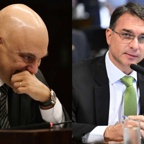 Flávio Bolsonaro ora para perdoar o “algoz” Alexandre de Moraes