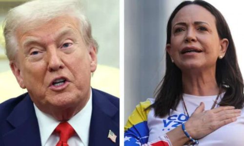 Trump aceita Nobel da Paz oferecido por María Corina Machado