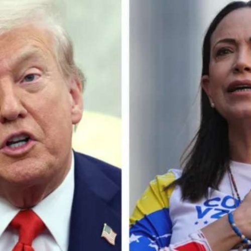 Trump aceita Nobel da Paz oferecido por María Corina Machado