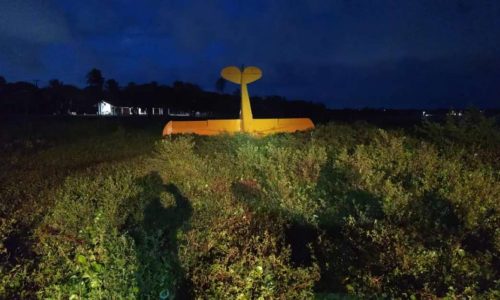 Avião de pequeno porte cai em Aquiraz; piloto desembargador sai ileso