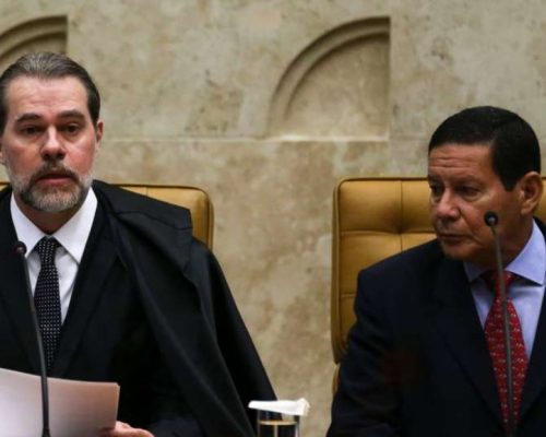 Mourão pressiona o Senado a analisar impedimento de Toffoli