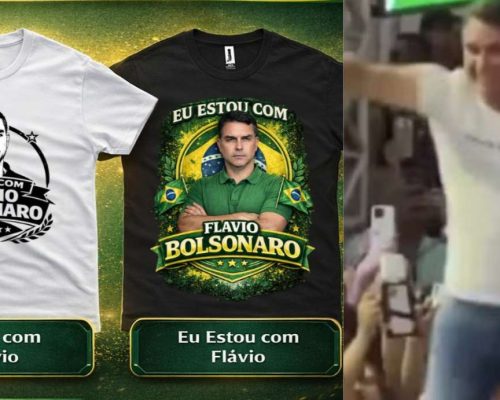 Surge a primeira linha de camisetas em apoio a Flávio Bolsonaro para 2026