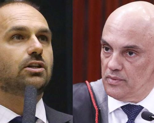Eduardo Bolsonaro manda recado a Moraes sobre delegado expulso dos EUA: “Trate bem os seus jagunços”