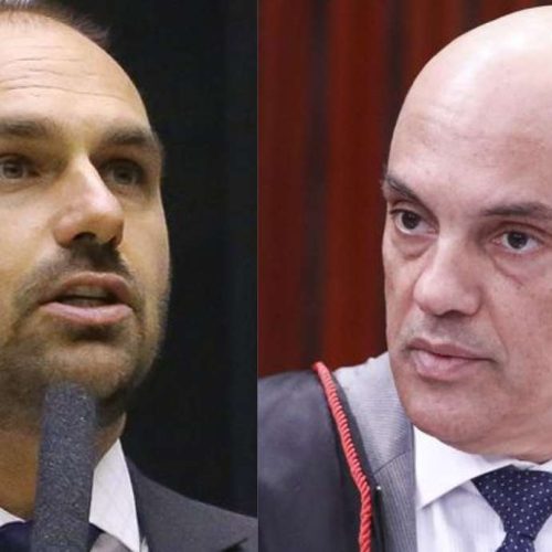 Eduardo Bolsonaro manda recado a Moraes sobre delegado expulso dos EUA: “Trate bem os seus jagunços”