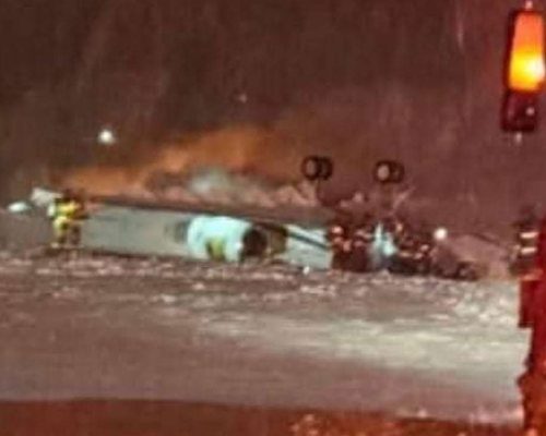 JATO CAI NA DECOLAGEM EM MEIO A FORTE TEMPESTADE