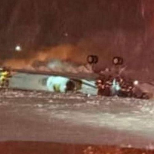 JATO CAI NA DECOLAGEM EM MEIO A FORTE TEMPESTADE