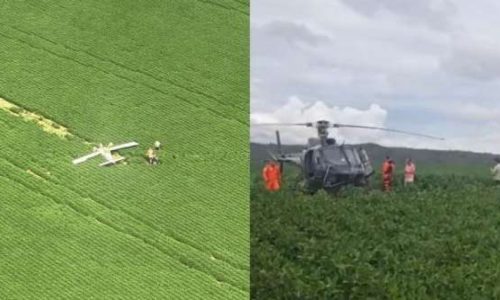 Acidente aéreo em Sobradinho: avião de pequeno porte capota e fica de cabeça para baixo