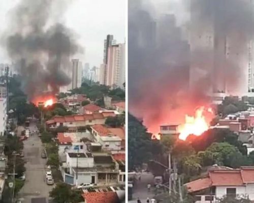 Incêndio de grandes proporções aterroriza São Paulo