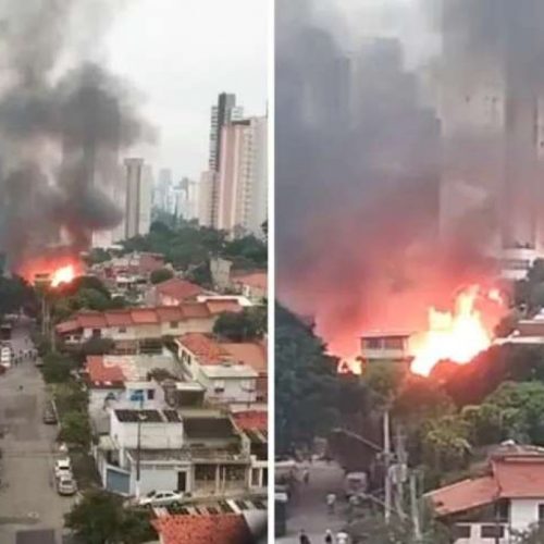 Incêndio de grandes proporções aterroriza São Paulo
