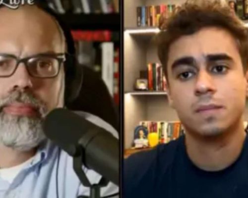 Allan dos Santos e Nikolas Ferreira em choque no X